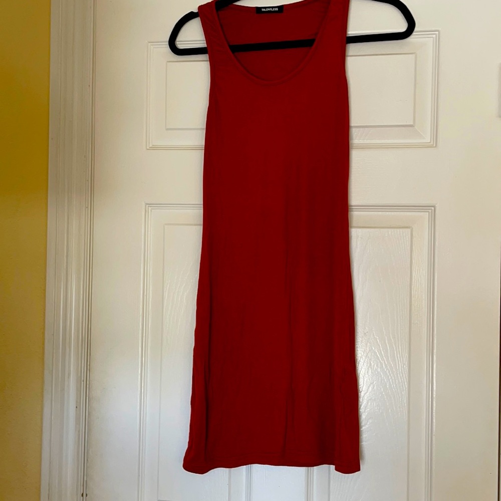 Rust super soft/comfortable stretch dress